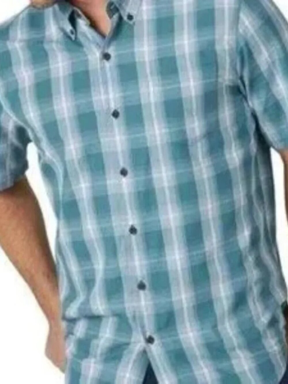 Wrangler Casual Short Sleeve Button Down Shirt Plaid Men's 3XL - NWT